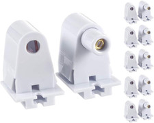 6 Pairs Tombstone Base Holder Socket Connector with T8 T10 T12 Single Pin FA8