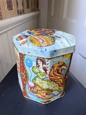 VTG Trop World Tin Circus Carnival Carousel Hot Air Bolloons Ladies Casino 5"