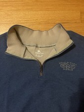 Disney Quarter Zip Pullover Men's Size XL Sweater Light Blue Disneyland Park