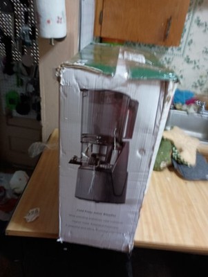 Sorbet E-18 Cold Press Juicer BPA-Free Quiet 200W 1L Gray/Clear +Strainer