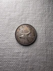 1950 Canada Quarter Silver Coin 25 Cents King George VI Rex Caribou