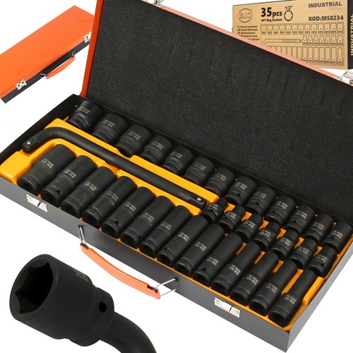 Steckschlüssel-Set 10-teilig – Größen 8-22 Mm, Chrom-Vanadium Stahl | Für 3/8" Antrieb, Mit Aufbewahrungskasten