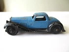 Vintage Dinky Toys 36c Humber Vogue Saloon Car Meccano Ltd England Blue Diecast
