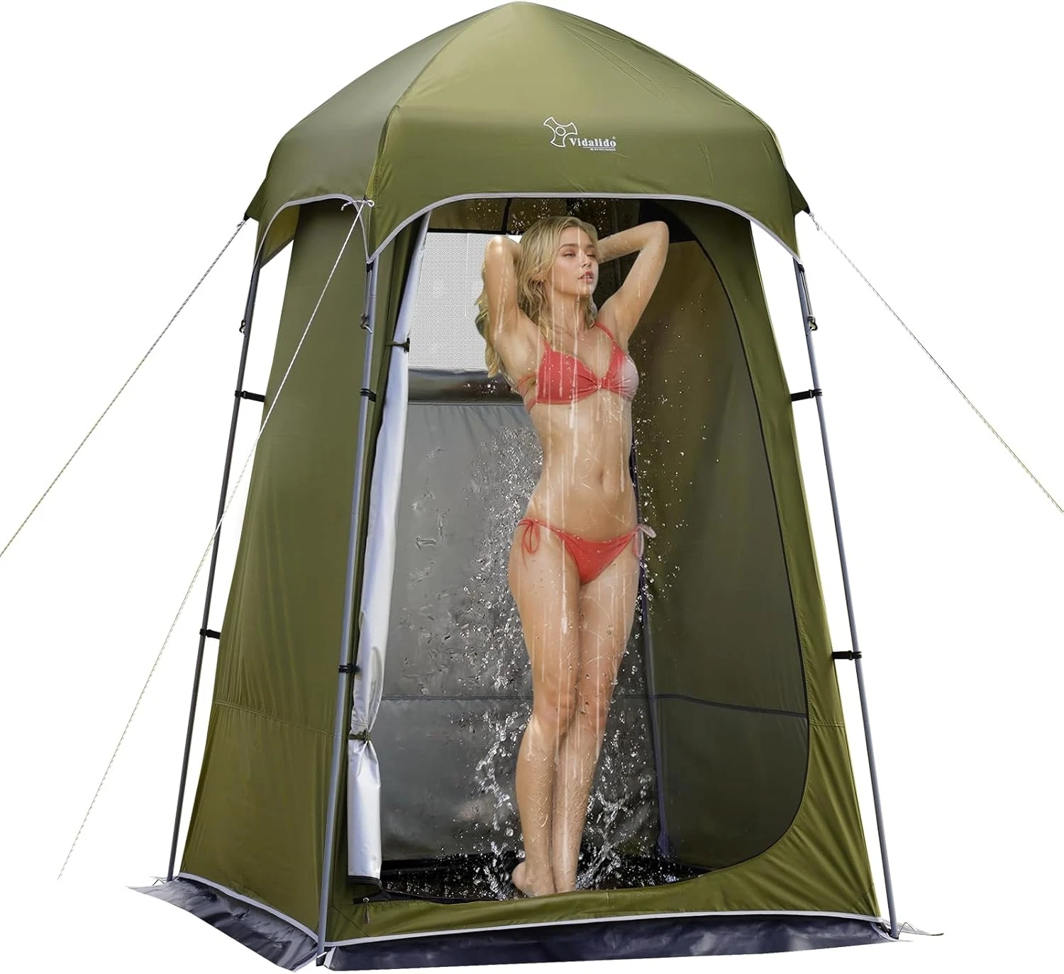Portable Outdoor Shower Tent - Easy Setup Privacy Changing Room for Camping