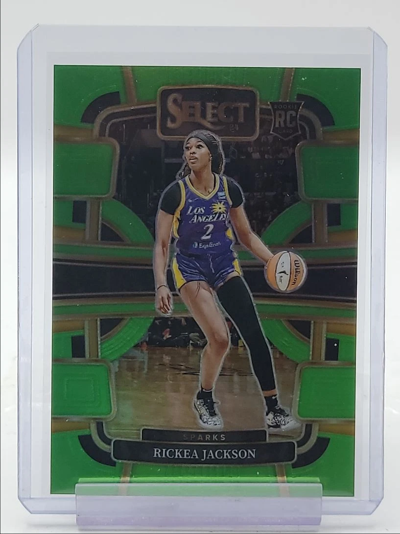 RICKEA JACKSON 2024-25 SELECT WNBA CONCOURSE ROOKIE NEON GREEN RC /75 Q4172