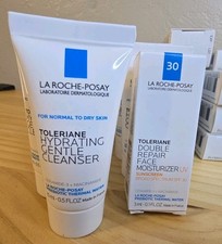 La Roche-Posay Toleriane Hydrating Cleanser Double Repair SPF30 40 Pc Lot Read