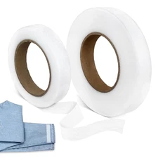 2 Rolls Hemming Tape - 0.6" X 54 Yards Iron on Hem Tape for Pants, No Sew Hemmin