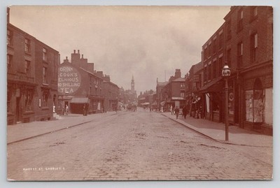 Chorley Lancashire England Cook's Delicious No Shilling Tea RPPC c1900s