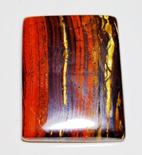 93 Ct 6X29X39 mm Ferro Rosso Fuoco Naturale Occhio di Tigre Rettango Cabochon Gemme PY-480