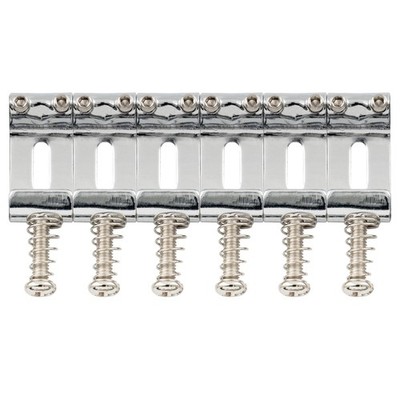 Musiclily Pro 6Pcs Chrome 10.8mm Steel Vintage ST Guitar Tremolo Bridge Saddles