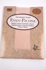 Vintage Evan-Picone Satiny Light Control Sheer Pantyhose Opal Size Small