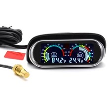 2-in-1 Water Temperature  Voltage Gauge Kit - Digital Water Coolant Temp