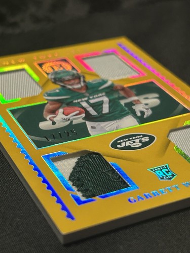 2022 Panini Encased Garrett Wilson Rookie Quad Patch /25 Jersey Number Ebay 1/1 - Picture 3 of 3