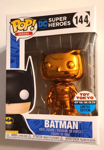 Funko Pop DC Batman Orange Chrome, 2018 Toy Tokyo/NYCC Exclusive