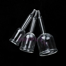 3PCS Vacuum Attachment Cupping Glass Cup For Vacuum Therapy Breast Care Machine