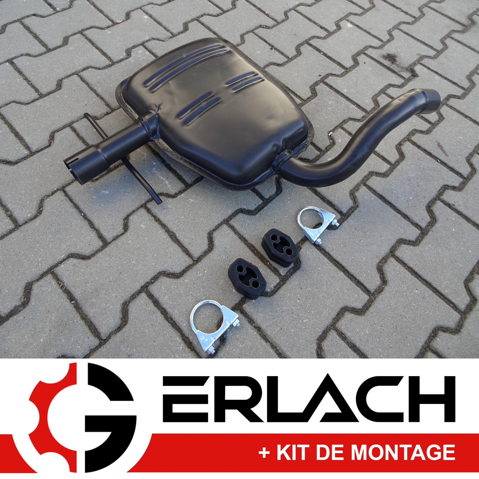 Silencieux intermédiaire Golf 3 pour restauration échappement VR6 et GTI 16V 1992-1997