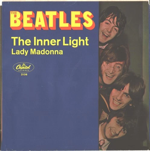 BEATLES-PICTURE SLEEVE+45+INSERT--(LADY MADONNA)--PS--PIC--SLV
