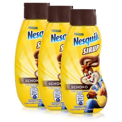 Nesquik Sirup Dose, Schokosirup für Dessert (3 x 300ml)