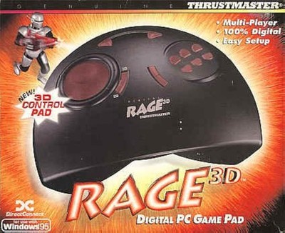 Genuine Thrustmaster Wired Series Rage 3D Digital PC Game Control Pad 0E