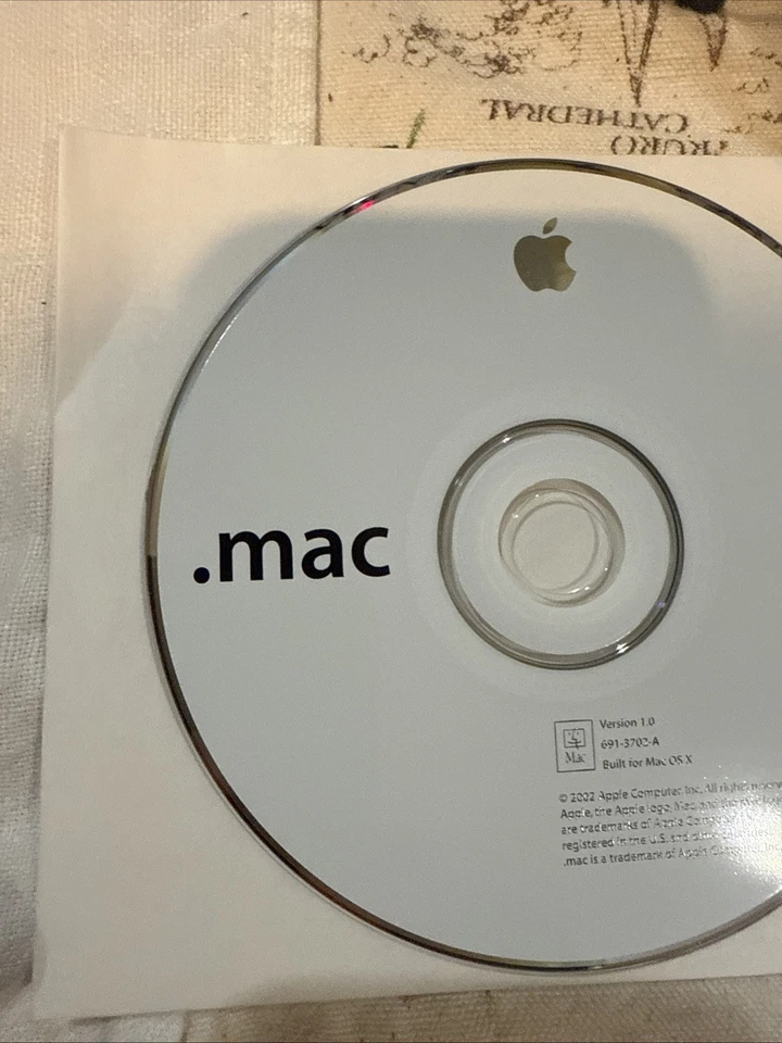 2002 Macintosh Mac .Mac Software Installation CD Version 1.0 Built For OS X - Image 3 of 4