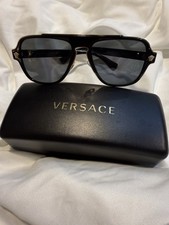 VERSACE DV2790165 Black And Gold Men's Sunglasses