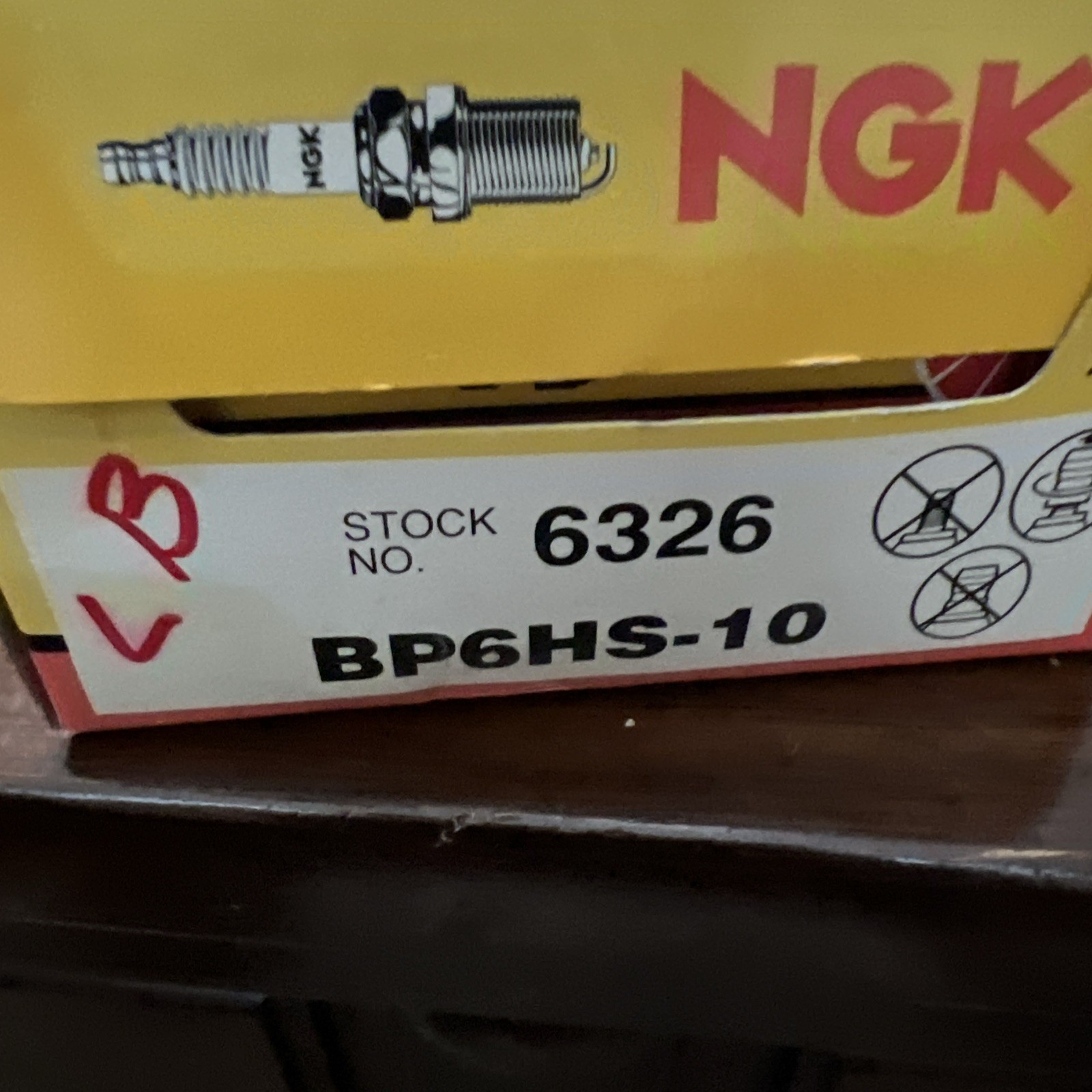 NGK Spark Plug BP6HS-10 Stock #6326 BP6HS10, QTY 10