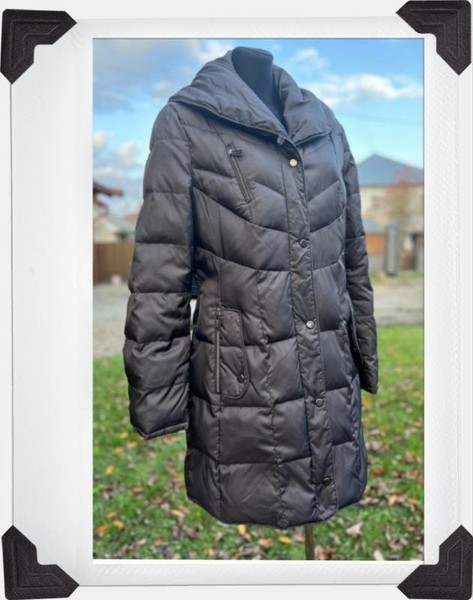 Women Kenneth Cole Puffer Jacket Grey 40 / L / 48
