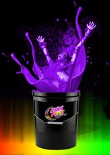 5 Gallon Washable Neon Viiolet UV Glow Party Paint - Blacklight Paint