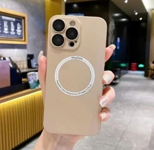 Telefono Protector Cober Funda Para De Iphone 13 Pro Max Case Cover Gold Matte