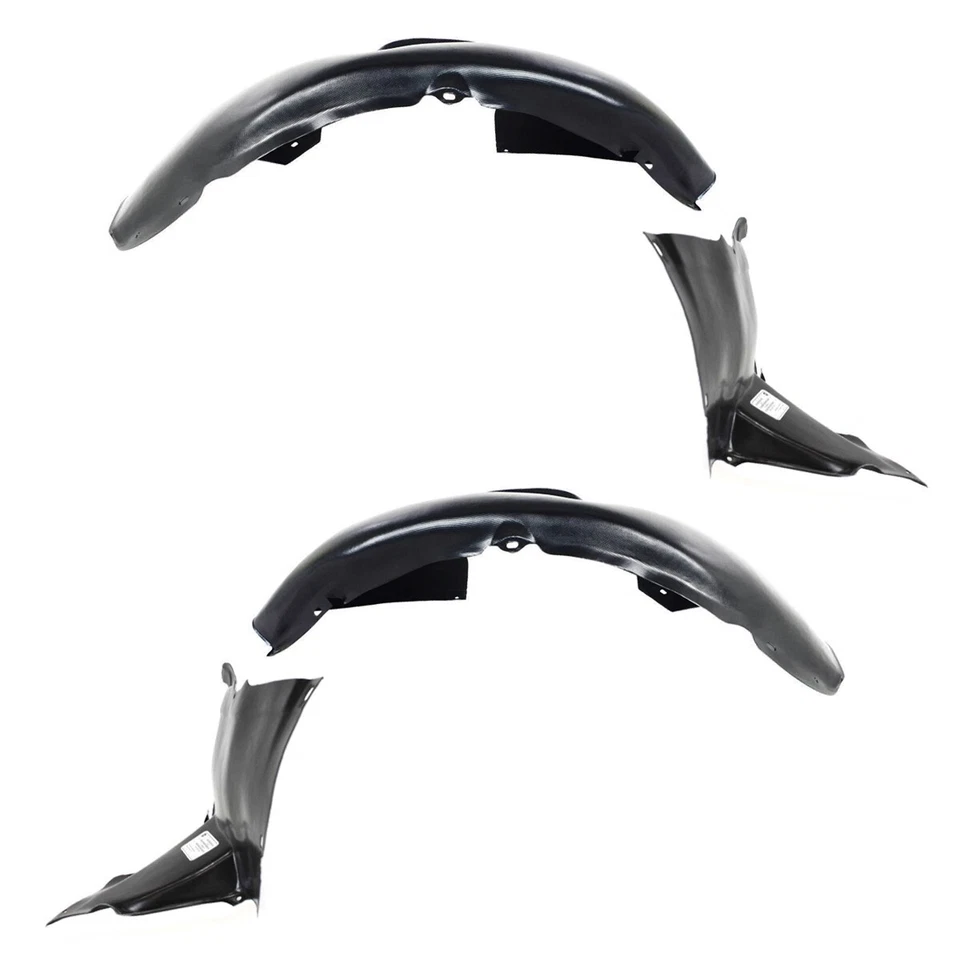Front Fender Liner Sections Set w/ Clips For 2005-2010 Volkswagen Jetta Sedan Foto 2 de 4