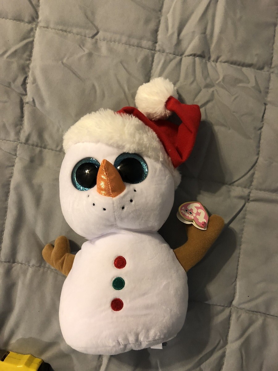 Ty Beanie Boos Scoop The Snowman w/ Tags Beanie Baby Winter Stuffed Plush  Toy