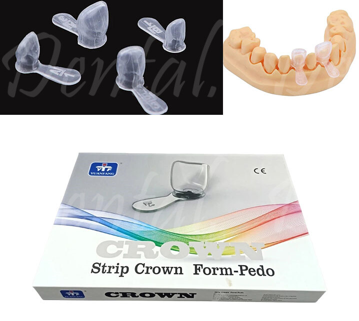 Dental Kids Anterior Crowns Pediatric Deciduous Transparent Strip
