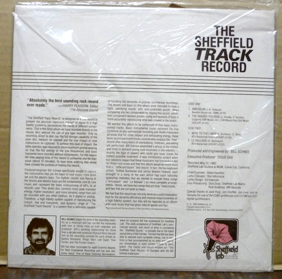 SEALED! Sheffield Lab 20 The Sheffield Track Record, Direct to Disc LP TAS List - Image 3 of 3