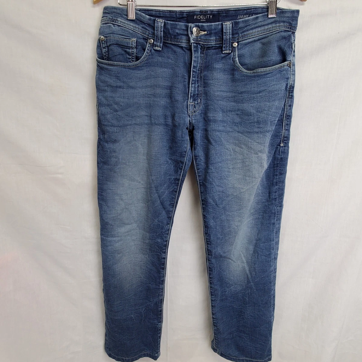 Fidelity Jeans Size 31 Jimmy Blue Denim Men s Slim Straight eBay
