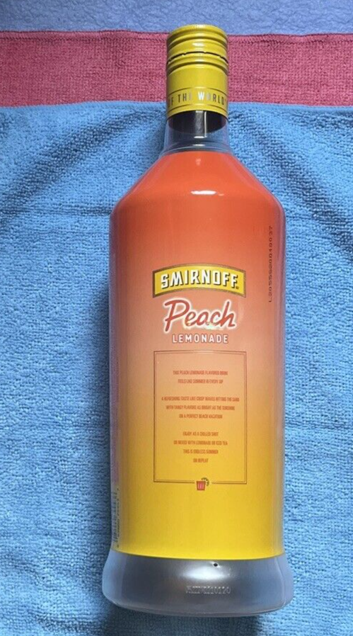 Smirnoff Peach Lemonade Vodka - 1.75L - Empty Bottle w/Cap