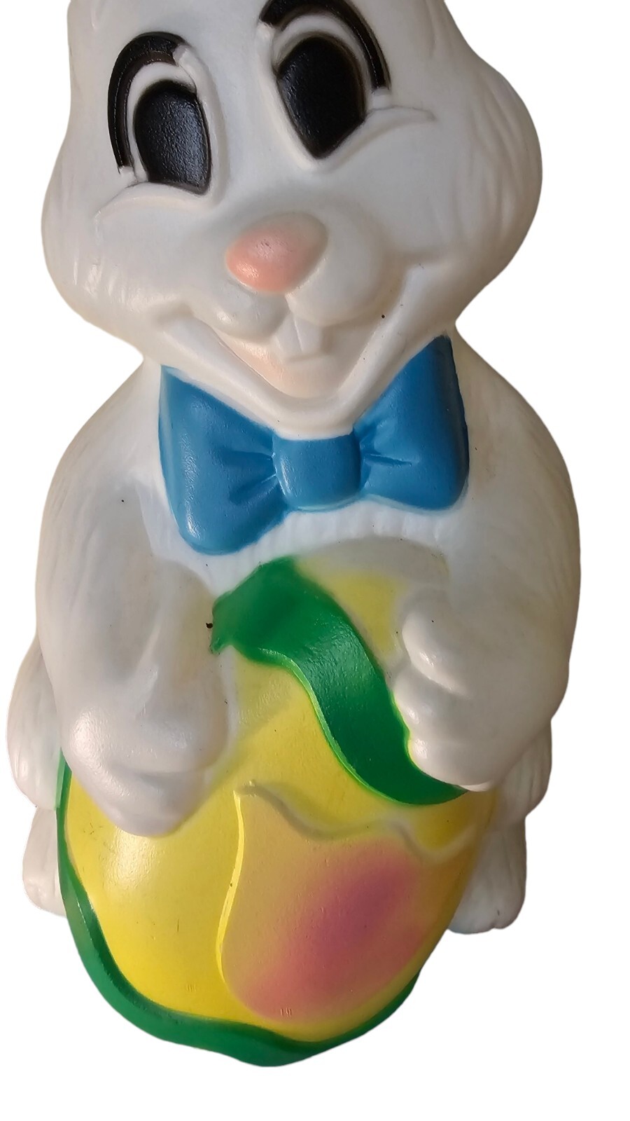 Vintage Sun Hill Easter Bunny Rabbit Blow Mold 27” Pastel Basket Of Eggs