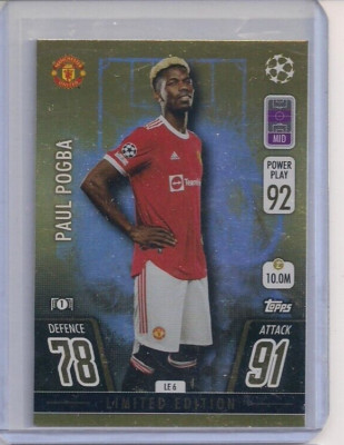2021-22 Topps Match Attax Limited Edition Gold Paul Pogba | eBay