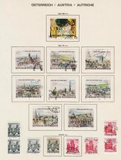 &Ouml;sterreich -  Jg. 1964+65 &uuml;berkomplett; auf 6 Vordruckbl&auml;ttern !!