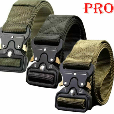 #ad Casual Military Tactical Belt for Men Army Work Pants Waistband Quick Release US $8.99