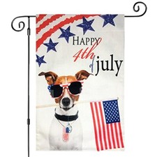 Funny Flags Dog Garden Flags 12x18 Double Sided, Funny Dog without Fixed Rope