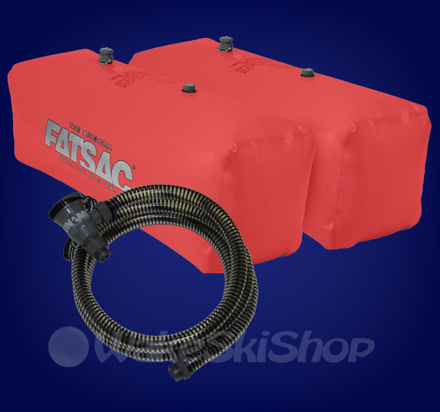 FAT SAC VDRIVE WAKEBOARD BOAT BALLAST BAG SET AND PUMP RED W701