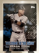 2022 Topps Series 1 Aaron Judge Welcome To The Show Black SP /299 NY Yankees