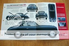 1952 JENSEN INTERCEPTOR COUPE UNIQUE IMP BROCHURE