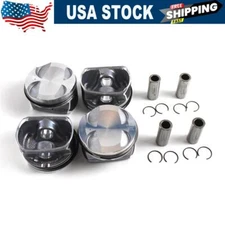 4PCS 77mm Bore PISTON & RING For N12 N16 2006-16 MINI R55-R60 Cooper Countryman
