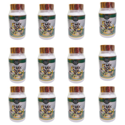 Rai Thai Cold Pressed 5 MIX OIL Organic Supplement Beautiful Healthy Skin x 12