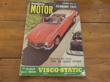 MODERN MOTOR MAGAZINE ~ GREAT READ ~ VINTAGE ~ FEBRUARY 1956 ISSUE