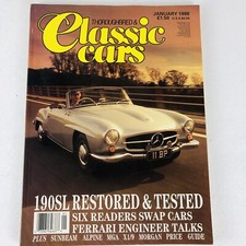 VINTAGE Thoroughbred  Classic Cars Magazine January 1988