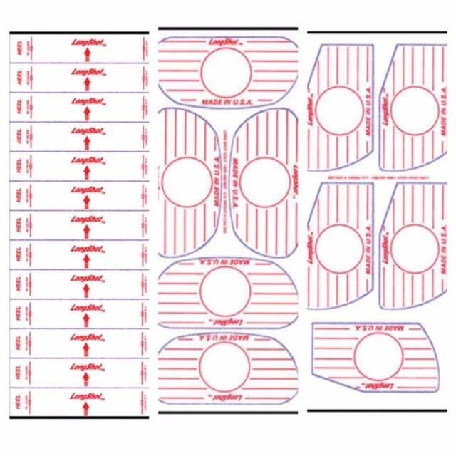 GOLFWORKS ETIQUETAS DE CINTA DE IMPACTO DE GOLF. 2 HOJAS PARA AJUSTE ÁNGULO DE MENTIRA, HIERRO O LONGITUD DE MADERA