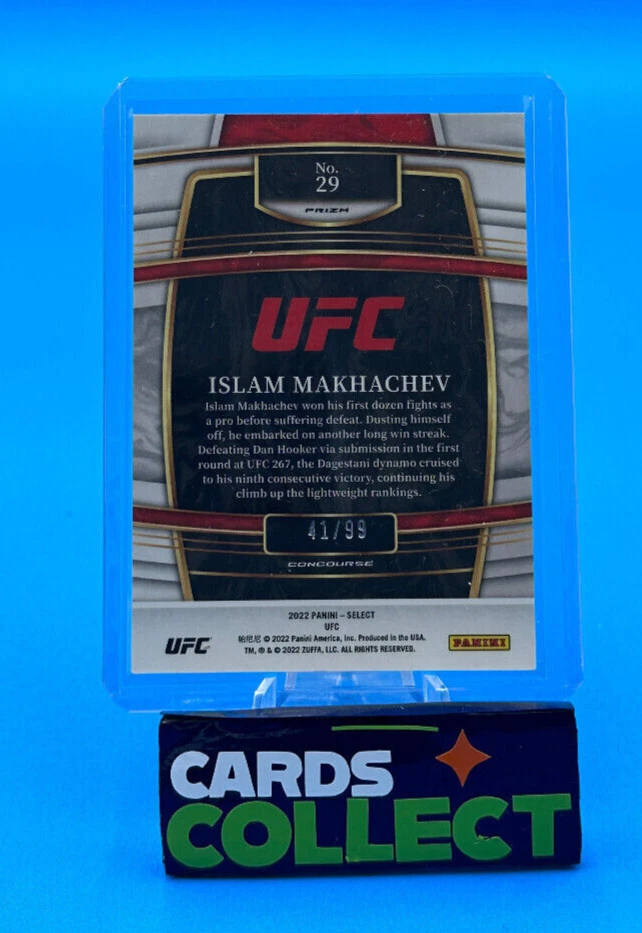 Islam Makhachev #29 - Red Disco /99 - 2022 Panini Select UFC - Image 2 of 2