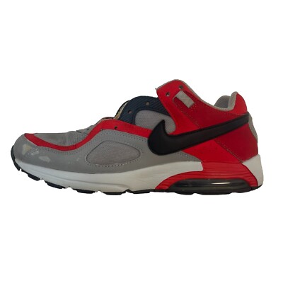 Nike Air Max Go Strong Sneakers Men s Size 8  Wolf Gray Challenge Red 418115-016